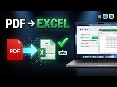 How to Convert PDF to Excel on Mac (Easy Step-by-Step Guide)