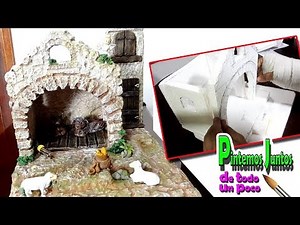 Portal de belen para pesebre / paso a paso facilisimo