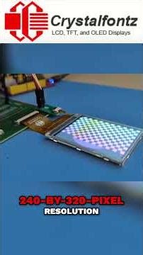 Crystalfontz 2 4' TFT LCD Revolutionize Your Interface! #embedded #touchscreen #electronics