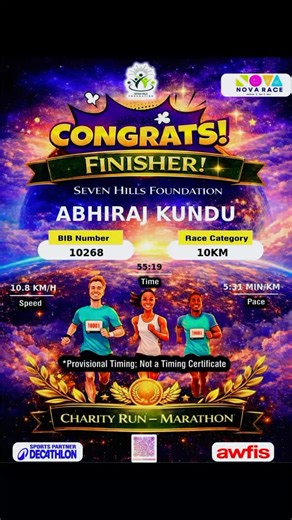 Abhiraj on Instagram: "Successfully completed with this year's first run. There is more to come this year . With that meeting with two famous ambassadors one is Pradeep Senapati sir also known as @baroti_runner and other one is Abhishek Das both of them are good fighters among others . Hope to see you all very soon... #marathon #running #run2rejuvenate #10kmarathon"