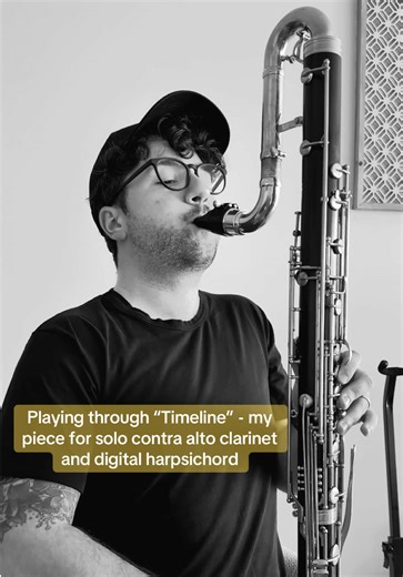 Shout out to all of my contra alto clarinet player friends! You can find Timeline at dsmusiks.com #contraaltoclarinet #composer #contra #contrabassclarinet #bassclarinet