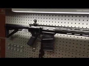 S&W M&P 10: Troy Alpha rail install complete.