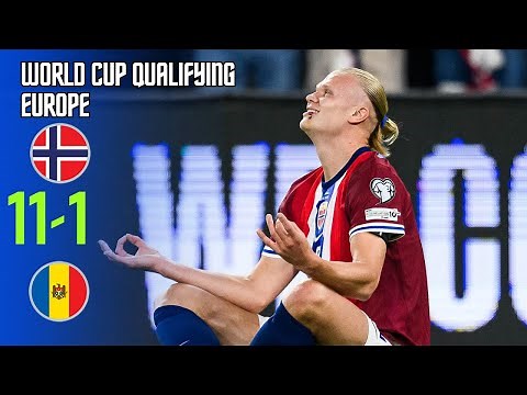 Norway - Moldova | 11-1 | Highlights | World Cup Qualifiers 2025-26 | norway moldova