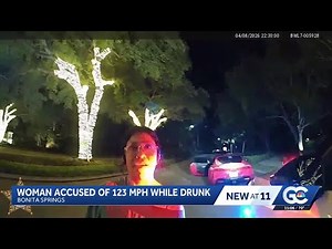 Florida woman accused of driving 123 mph while drunk