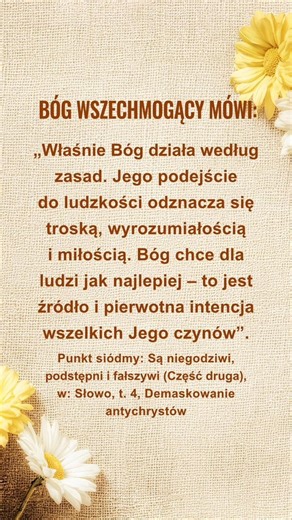 Wycisz się przed obliczem Boga, Czytaj Jego słowa