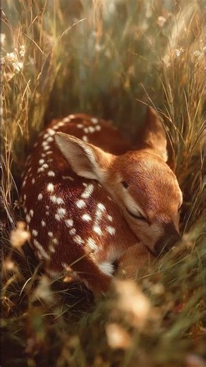 🌙 Sleeping Baby Fawn