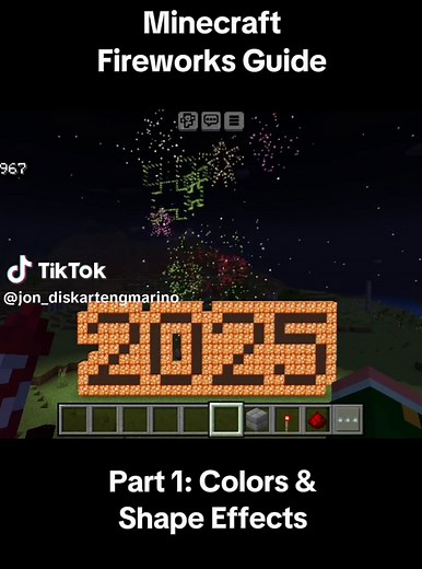 How to Create Fireworks Effects in Minecraft