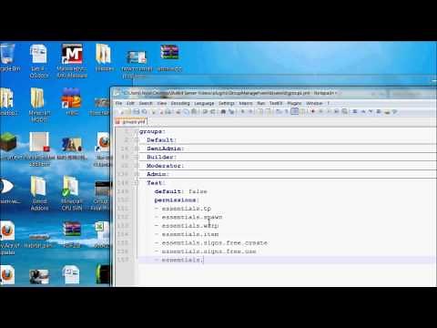 How to Set up Permissions For a Minecraft Server Running Bukkit