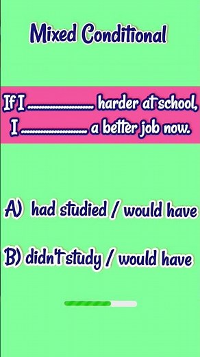 Conditional Sentence mixed type | only 1% can pass this Mixed conditional test ? | #shorts