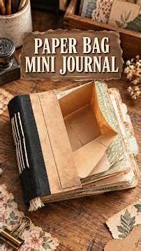 Paper bag journal #vintage #junkjournal #diy #craft #scrapbooking