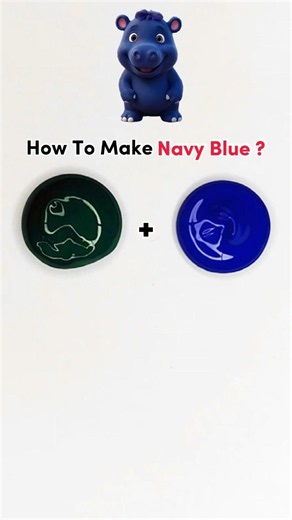 How to make navy blue? 🎨😍 #colormixing #satisfying #painting