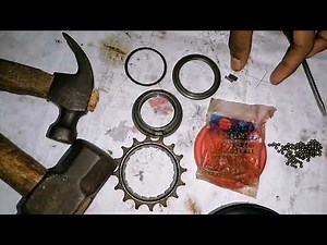Repair and cleaning of sprocket , single sprocket Freewheel ⚙️ #Tips #Tricks / #bike #servic
