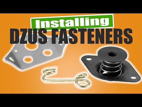 How to install self-eject Dzus fasteners and regular Dzus quarter-turn fasteners