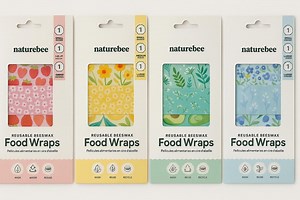 Reusable Beeswax Food Wraps Set | Eco-friendly Kitchen Storage - Etsy