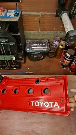 Toyota Starlet Glanza Valve Cover Restoration 🔥 #painting #toyota #starlet #glanza #restoration