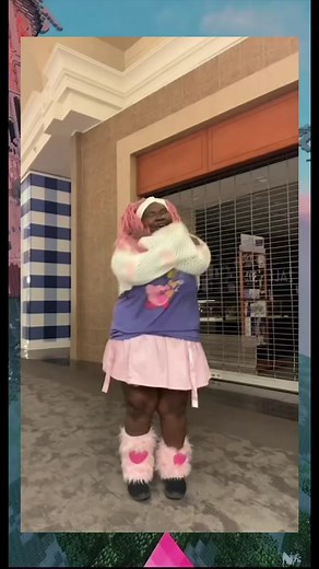 Colorful Dance Performance in Playful Outfit