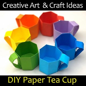 34K views · 308 reactions | How to Make Mini Paper Tea Cup Step by Step. Watch More: youtube.com/easypapercrafts | Creative Art & Craft Ideas | Facebook