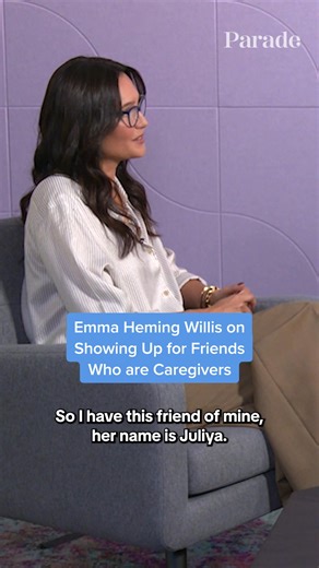 Emma Heming Willis shares how her friends show up for her while caring for her husband Bruce after he was diagnosed with frontotemporal dementia (FTD) ❤️ Read more from our interview with Emma at the link below. https://parade.com/health/emma-heming-willis-caregiving-journey-exclusive #FTDAwarenessWeek #EmmaHemingWillis #BruceWillis | PARADE Magazine