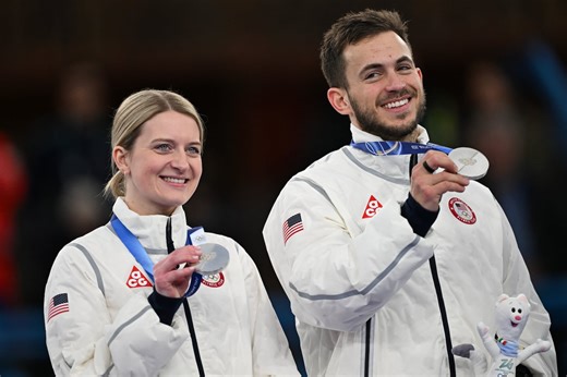 Silver medal feels golden to Southborough curler Korey Dropkin after US mixed doubles team edged by Sweden in final - The Boston Globe