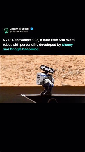 Artificial Intelligence (AI) | Technology | News & Prompts on Instagram: "NVIDIA just unveiled Blue: the Star Wars-inspired AI robot developed with Disney and Google DeepMind and it might be the future of intelligent robotics. This isn’t just another gadget reveal. Blue is a social AI robot with personality, blending NVIDIA robotics, Disney character design, and Google DeepMind artificial intelligence. Imagine R2-D2 or BB-8, but powered by real-world deep learning that reacts, adapts, and connec