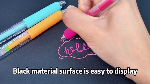 Acrylic Colored Pens Set, 36 Colors Retractable Gel Ink Pens, 0.7mm Fine Point Colorful Pen for Black Paper, Rock, Glass, Fabric and Art Crafts Supplies, Color Pen for Journaling Note Taking