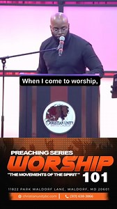 The reason why we come to worship! A powerful word from our Reverend Ricky Burton in our sermon series, Worship 101. To listen to the full sermon, "Put Your Hands Together" and service, go to our YouTube page and Facebook. #Worship #sermon #cubc #motivation #fyp #church | Christian Unity Baptist Church
