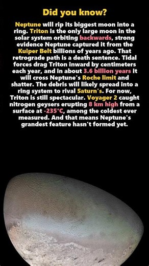 Neptune Will Shred Triton Into a Ring #Shorts