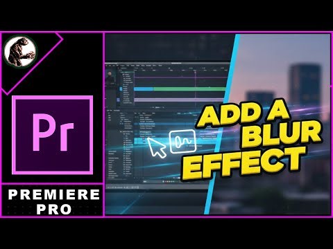 Premiere Pro How To Add A Blur Effect In