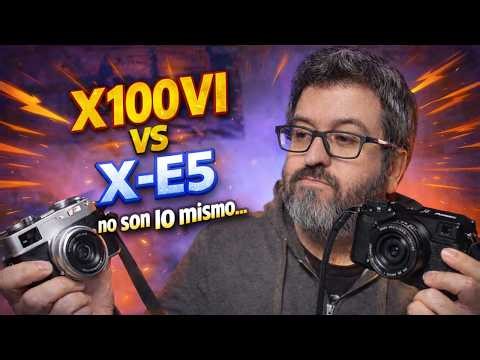 Fujifilm X100VI vs Fujifilm X-E5 ¿Cuál comprar en 2026? Comparativa real