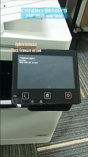 Update firmware - check firmware version (p2) - máy in Canon MF750 series #shorts