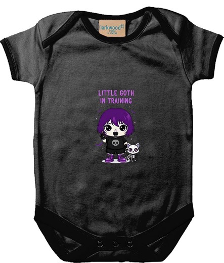 Little Goth in Training Bodysuit, Goth & Metal Baby Toddler Bodysuit, Alternative Baby Toddler Clothes, Unisex Gothic Babywear - Etsy