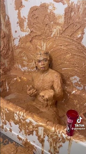 Skippy Peanut butter bath challenge - Guava Juice Tik tok Craziest Clip. #shorts.