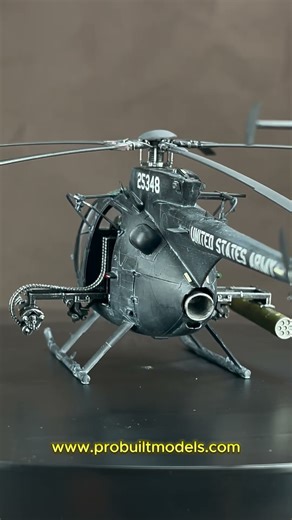 1/35 AH-6J Little Bird — Special Ops in miniature. (Kitty Hawk model)