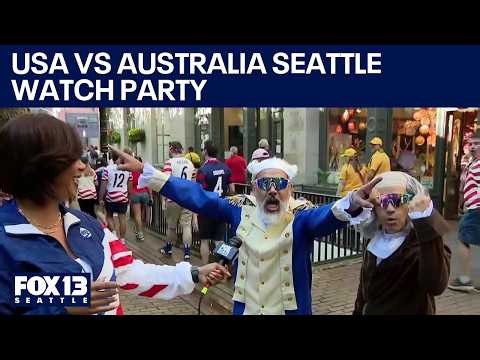 FIFA fans take over Seattle's Pioneer Square for USA vs AUS | FOX 13 Seattle