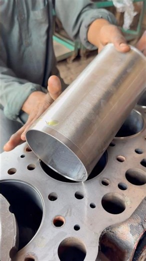 Engine head Sleeve installation #youtubeshorts #automobile #works #mechanic