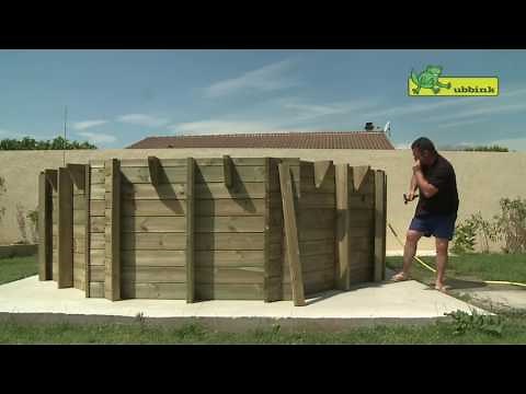 Piscine bois octogonale Ubbink montage