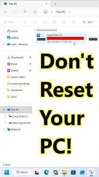 Don't Reset Your PC! Try This PC Cleanup Guide First