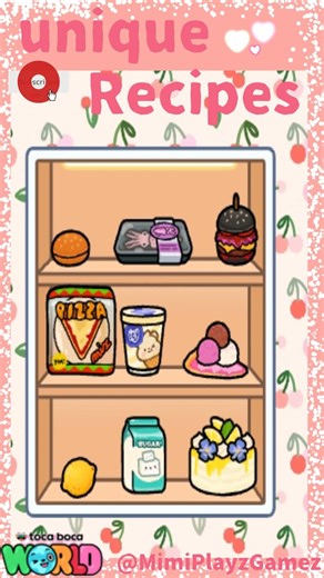 Toca Boca Recipes Unique You Must Try 👌🏻😋