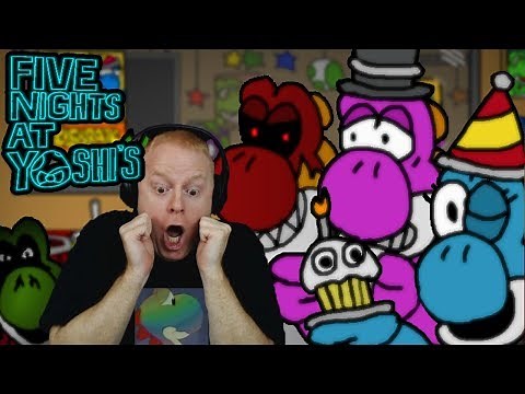 FNAF BUT WITH CUTE DEADLY DINOSAURS | FIVE NIGHTS AT YOSHI'S ( 2 NIGHT DEMO ) + ALL JUMPSCARES