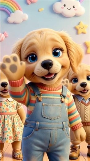 🐾 The Most Adorable Puppy Dance Party! 🌈✨