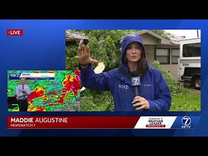 KETV Newswatch 7 surveys storm damage in Auburn, Nebraska