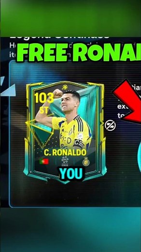 HOW TO GET FREE CRISTIANO RONALDO IN EA FC FIFA MOBILE 25 #shorts #fcmobile #ronaldo