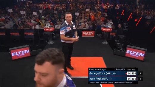 33K views · 336 reactions | Gerwyn Price vs. Josh Rock | 2025 Elten German Darts Grand Prix -Munich Round 3 | Angeles vlog | Facebook