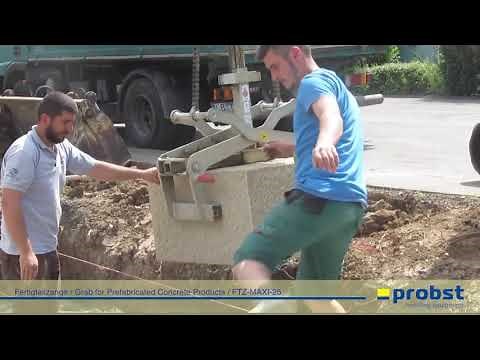PROBST Grab FTZ-MAXI-25 for lifting blocks and concrete