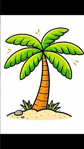 How to draw Palm Tree