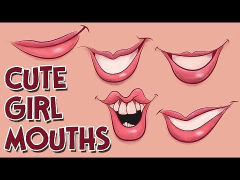 How to Draw Cute Girl Cartoon Mouths