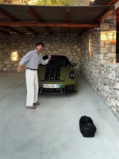 He is very happy to have a Porsche car😅#porsche#supercars#cars#car#caredit#shorts#subscribers