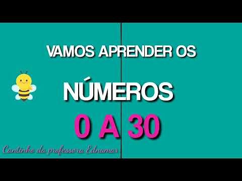Vamos aprender os números 0 a 30
