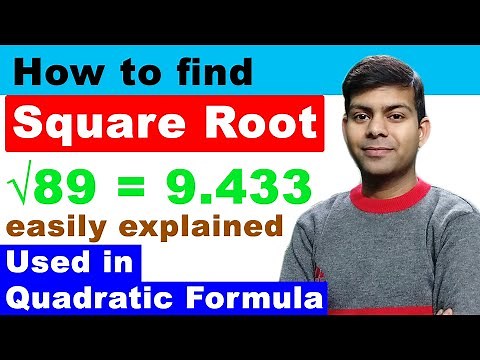 How to find Square Root of a number | Used in Quadratic Equations Formula | Maths ICSE CBSE NCERT