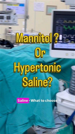 Which osmotic agent to choose in Open Traumatic Brain Injury? #hospital #anesthesia #doctor